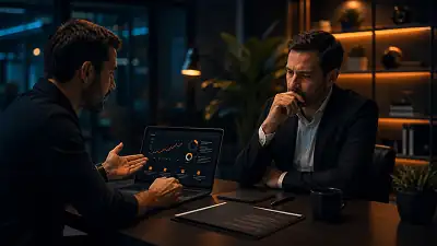 Cliente indeciso em reuniao com consultor de TI